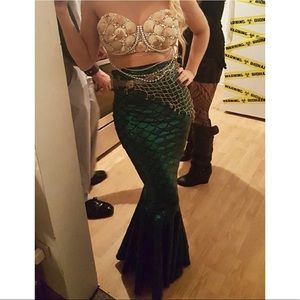 Green Mermaid Tail Skirt